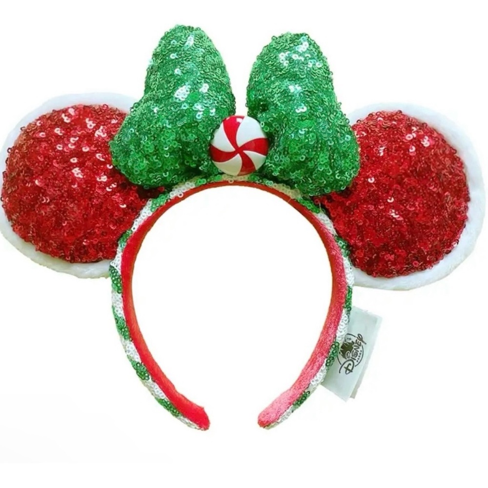 NWT Brand New Christmas Mickey Mouse Ears/Headband